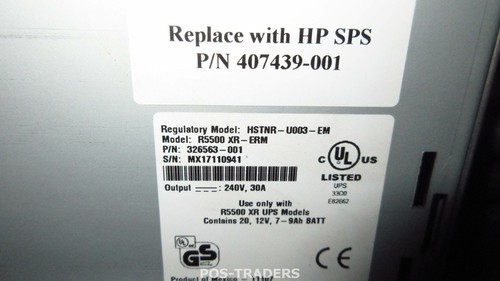 326563-001 - HP Extended Runtime Module for UPS R5500 XR - MISSING COVER - Bild 3 von 3