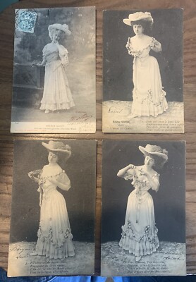 7 postcards.actrice.helene gaudy.chansons galantes.