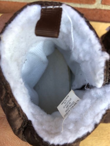 Stepping Stones baby Brown Bootie Boots Size 9-12 months gently Used - Picture 8 of 9