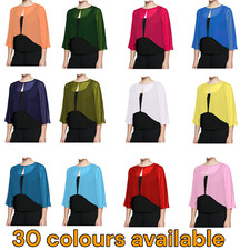 Chiffon Peplum Top Regular Size Color Top Sleeve Floral Women's wear C48