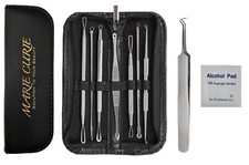 Blackhead Remover Pimple Tool Kit Acne Comedone Extractor Tweezer Tools