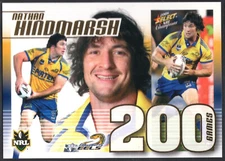 2008 NRL CHAMPIONS CASE CARD (200 GAMES) CC11 Nathan HINDMARSH (PARRAMATTA) #217