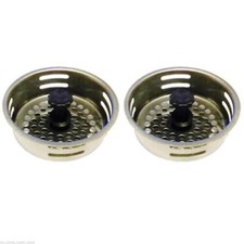 2PC Stainless Kitchen Sink Drain Strainer Basket Stopper 3.2" Diameter BU-38