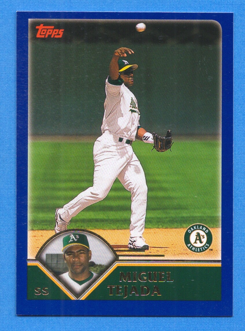 2003 Topps #77 Miguel Tejada Athletics