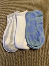 Women's Decorative Socks No Show Set of Three Brand New