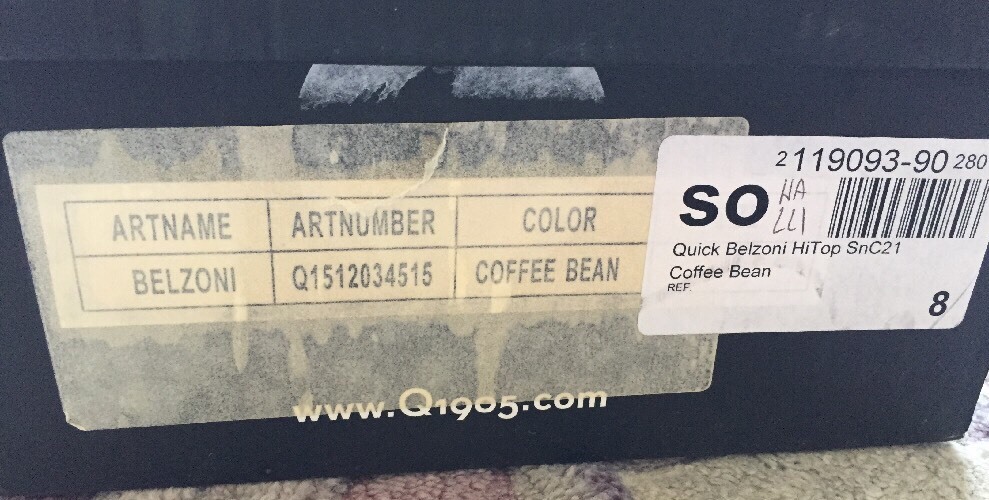 QUICK BELZONI HI TOP TRAINERS SIZE 42 BRAND NEW ! eBay