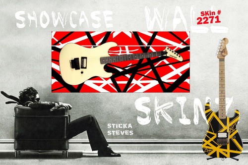 Chitarra Wall Art Display Decorazione Pannelli Strisce Astratte Iconic Rock anni 80 2271 - Foto 2 di 9