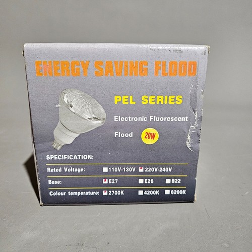 PAR 38 ES E27 Screw In 20w Energy Saving Reflector Lamp Light Bulb - CFL - 2700k - Picture 3 of 11