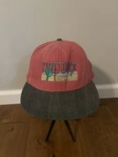 Vintage Camelback Mountain Phoenix Arizona Cactus Desert Leather Strap Hat Cap