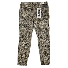 REWASH Animalistic High Rise Jegging Jeans Animal Print Comfort Stretch 15 32x27