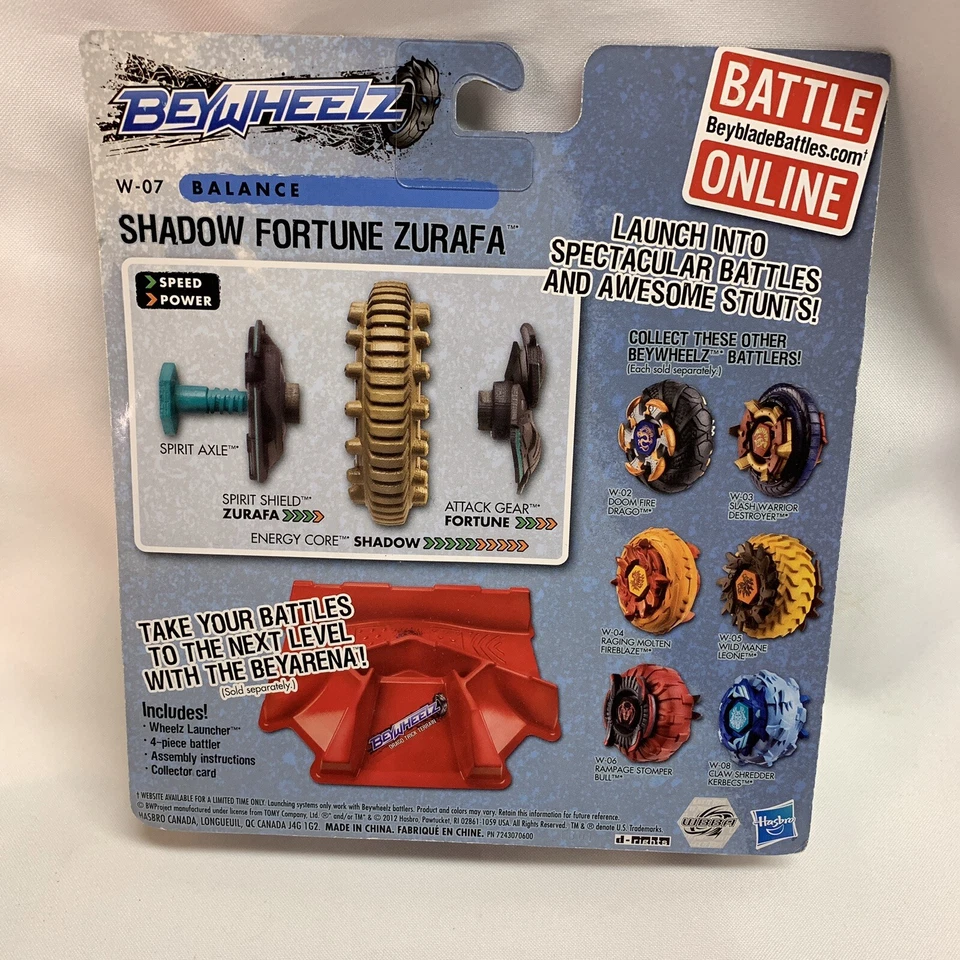 Balance Beyblade Beywheelz Shadow Fortune Zurafa W-07 Foto 2 de 3
