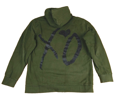The Weeknd Hoodie Sweatshirt Large Green XO TWOD 2015 Til We
