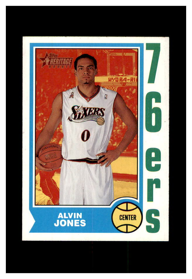 2001-02 TOPPS HERITAGE ROOKIE BASKETBALL CARD #173 ALVIN JONES