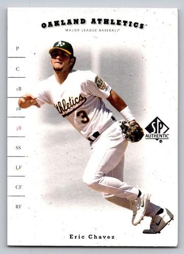 2001 SP Authentic Eric Chavez #5 card