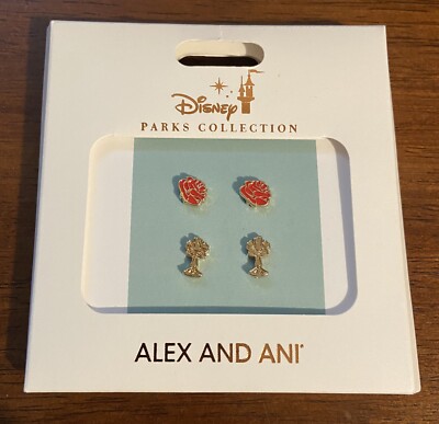 Disney  Beauty and the Beast  Rose Candlestick￼Earrings by Alex and Ani