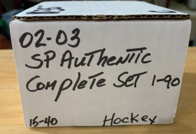 2002-03 SP Authentics Hockey Complete Set 1-90 | eBay