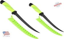 2pc FISH KNIVES SET / Filet Knife  Stainless Steel Non-Stick Coating Blade