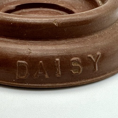 Vtg Daisy Schacht Rubber Mfg Huntington, Ind Brown Furniture Coaster Vintage 2” - Picture 4 of 4