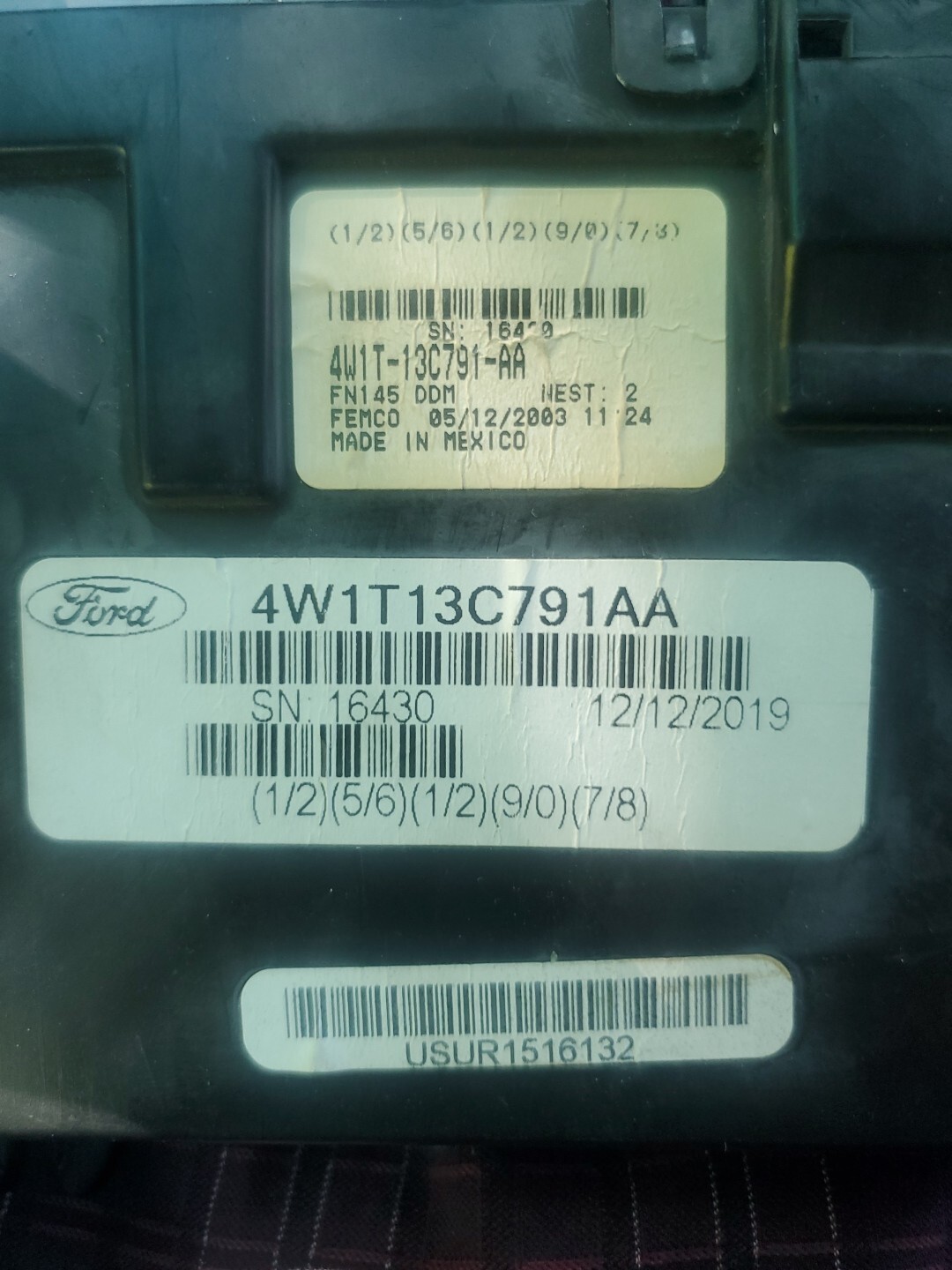 GENUINE OEM 20032005 LINCOLN TOWN CAR KEYLESS ENTRY DOOR MODULE 4W1T