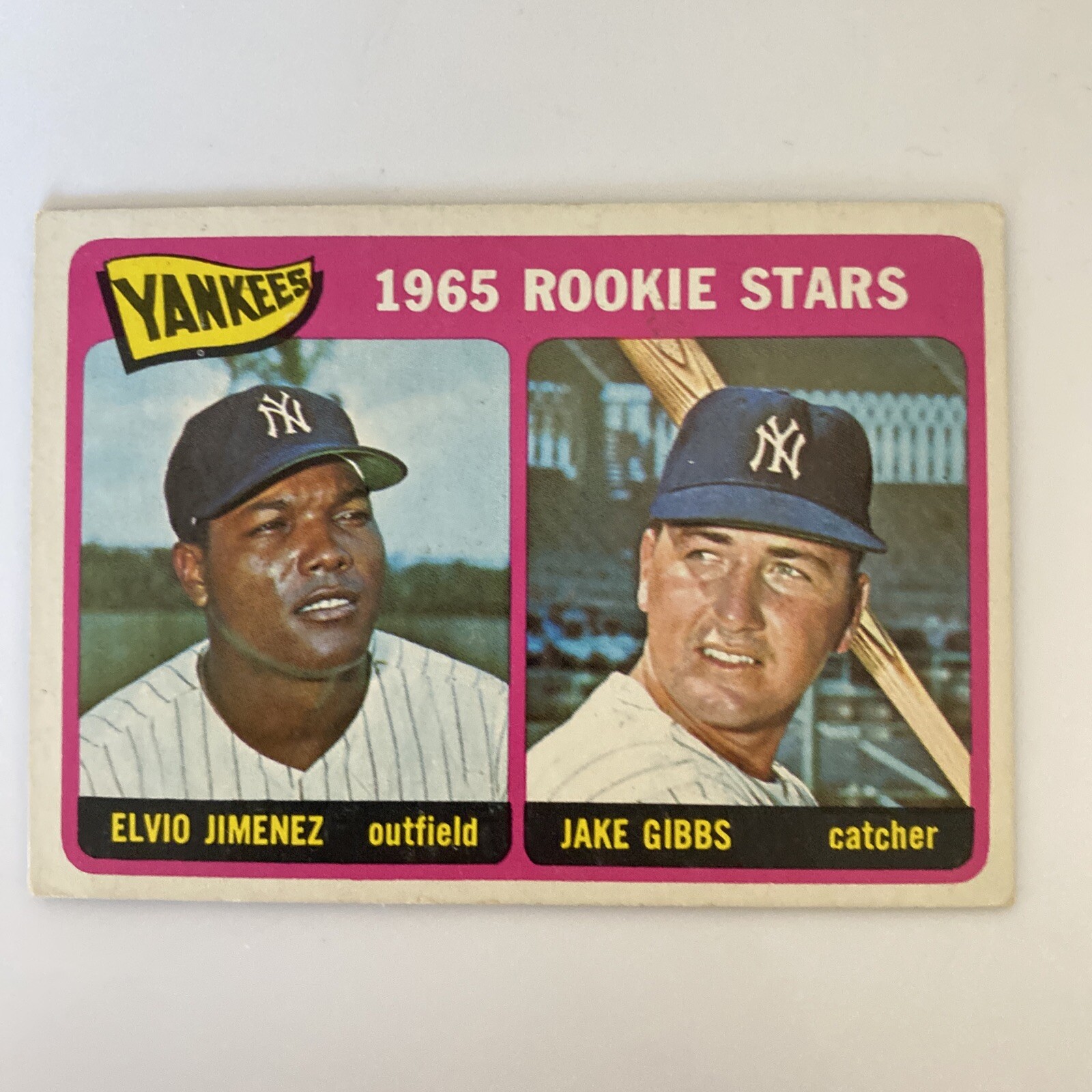 1965 Topps Yankees Rookie Stars #226 Jimenez Gibbs GVG Vintage Baseball Card