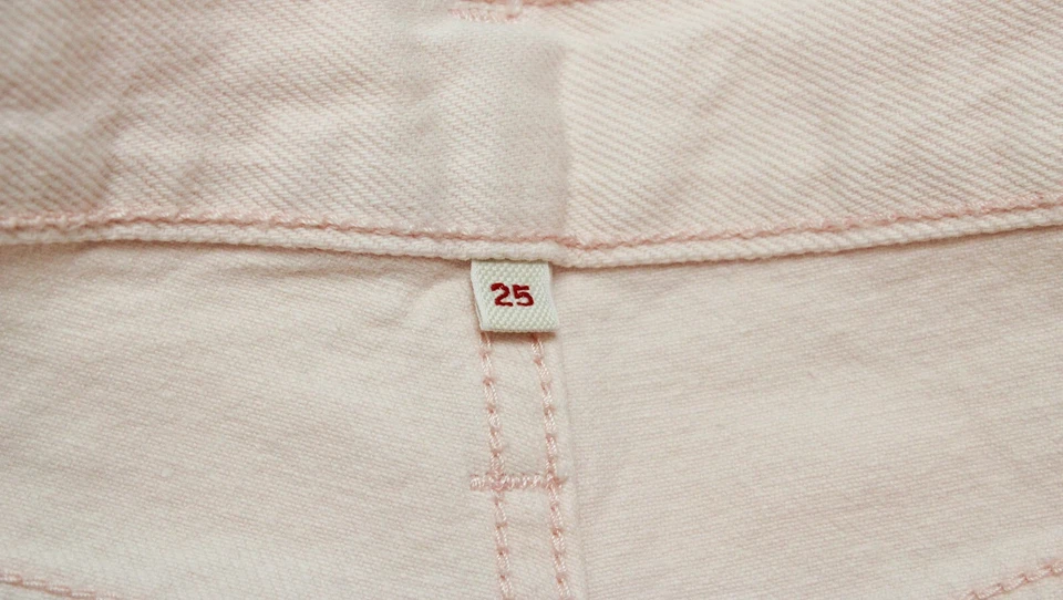 Levi's 22861 Mujer W25 Wedgie Fit Desgastado Con Bolsillos Rosa - Imagen 4 de 4