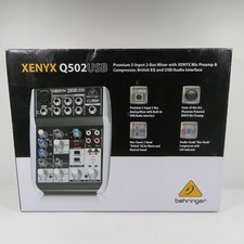 Behringer XENYX Q502USB 5-input Mixer With Power Supply