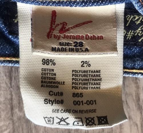 Citizens of Humanity 28 Jeans Kelly #001 Low Waist Bootcut Jerome Dahan 30 X 32 - Picture 6 of 11