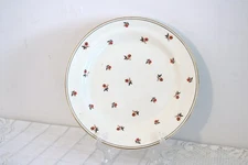 HOMER LAUGHLIN CARDINAL RED FLORAL NAUTILUS 10 1/4"d Dinner Plates (Set of 2)