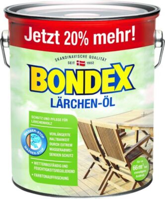 Bondex Lärchen Öl 3 l, lärche Holzöl Holzpflege Holzschutz Lärchenöl