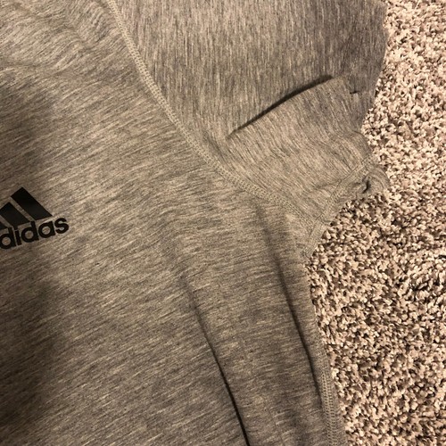 Adidas Mens Shirt 2XL Gray Ultimate 2.0 Athletic Short Sleeve - Picture 4 of 10