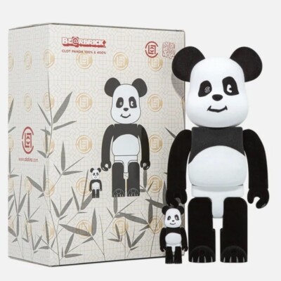 BE@RBRICK fragmentdesign PANDA 100％&400％ BE@RBRICK fragmentdesign PANDA 100％ & 400％ 3PCS Original