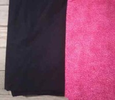 navy blue pink fun fabric 68 & 23  inch 2pc
