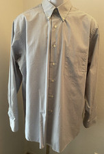 Vintage Arrow Wrinkle free shirt button down collar Grey check size 16 1/2 34/35