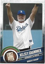 2015 Topps Baseball First Pitch #FP16 Kelsey Grammer Dodger Stadium