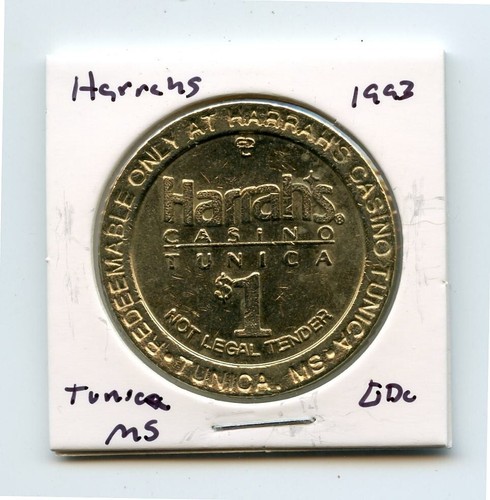 1.00 Token from the Harrahs Casino Tunica Mississippi GDC 1993