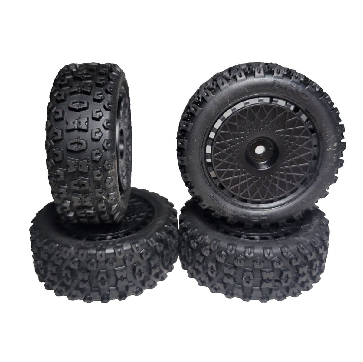Ruedas Y Neumáticos Hexagonales, 4 Piezas Neumáticos De Goma RC Juego