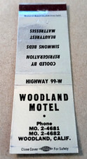Vintage Matchbook: Woodland Motel, Woodland, CA