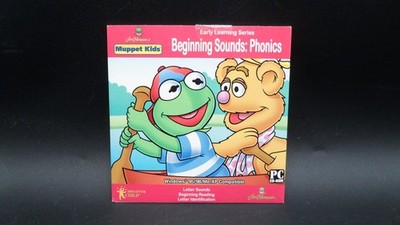 Muppet Kids Beginning Sounds Phonics PC CD-ROM Video Game Early Learning