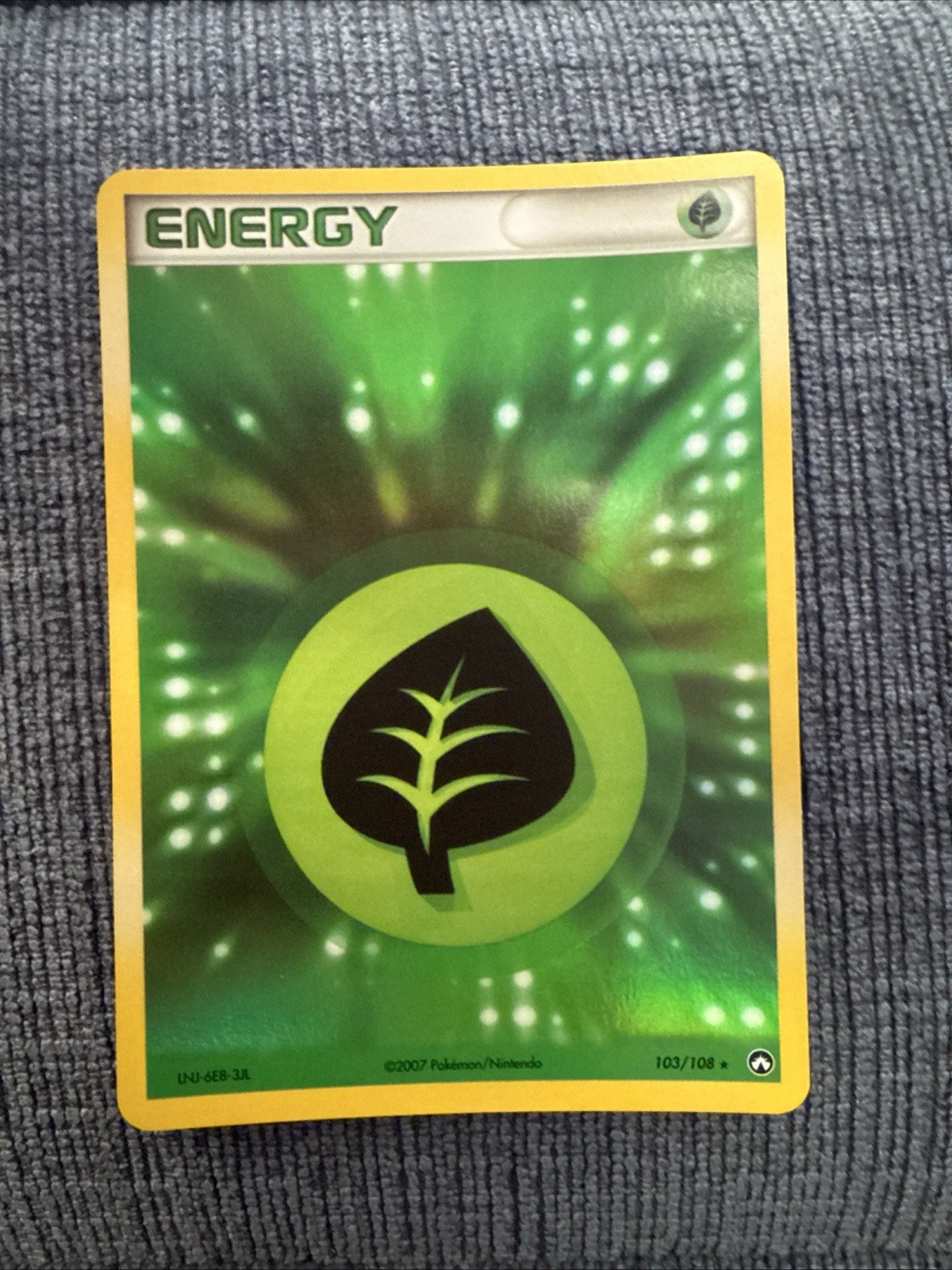 Pokemon TCG Grass Energy 103/108 Holo Rare Power Keepers - NM