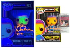 Dick Warlock signed Black Light Funko Pop Figure Michael Myers Halloween 2