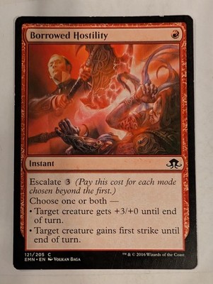 Borrowed Hostility - Eldritch Moon Magic the Gathering MTG Nice!