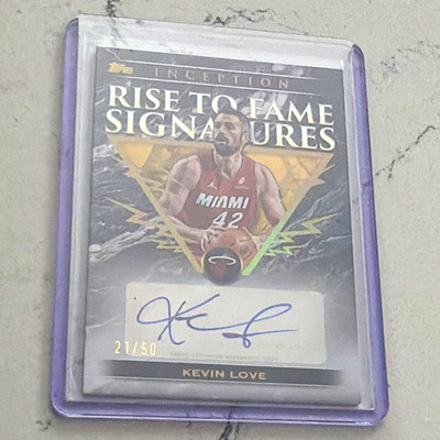 2026 Inception Basketball /50 Kevin Love Rise to Fame Signatures RF-KL Auto