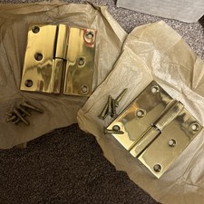 Made In USA !! Merit Hinges Polished Chrome LH 3 1/2 X 3 1/2 #151 left hand
