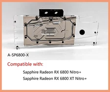 Granzon GPU Water Block Use For Sapphire Radeon RX 6800 Nitro+ A-SP6800-X