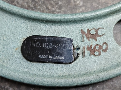 Micromètre Mitutoyo 5" à 6" avec dé à cliquet et faces en carbure  - Photo 7/9