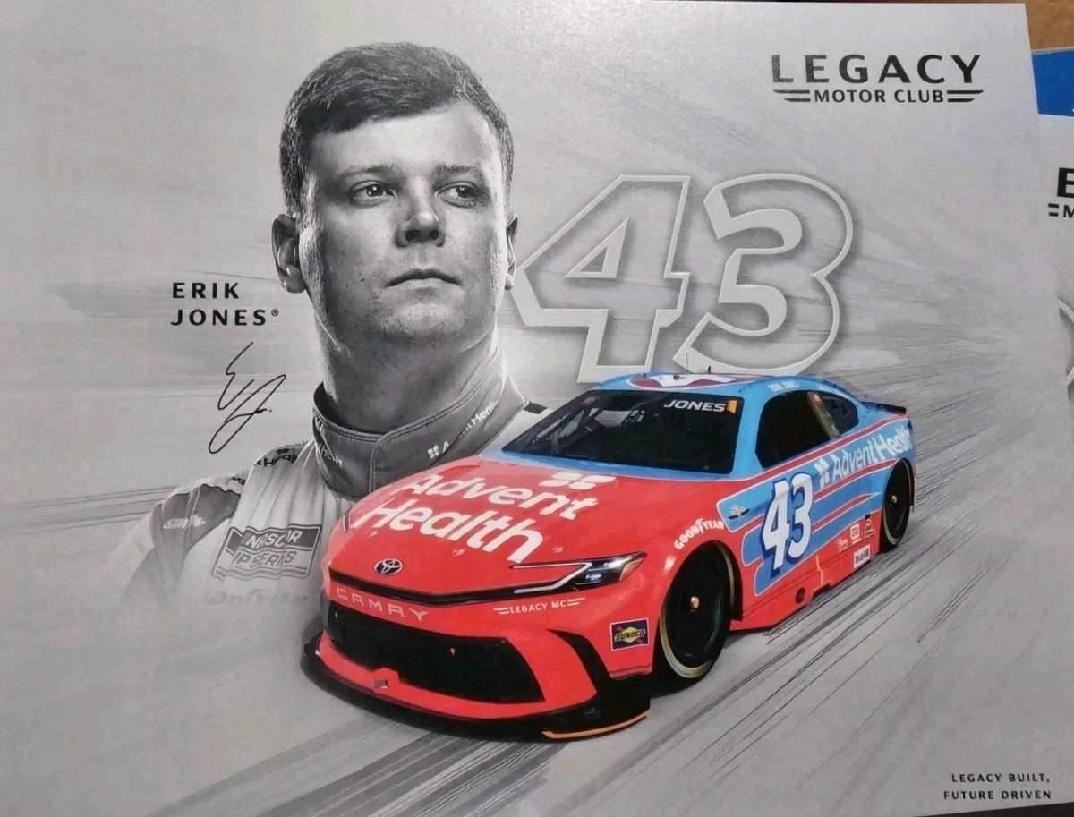 2025 Erik Jones #43 Darlington Throwback Hero Card Richard Petty