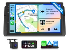 9"Android 14 Autoradio für BMW E46 Compact Navigation kabellos CarPlay Bluetooth