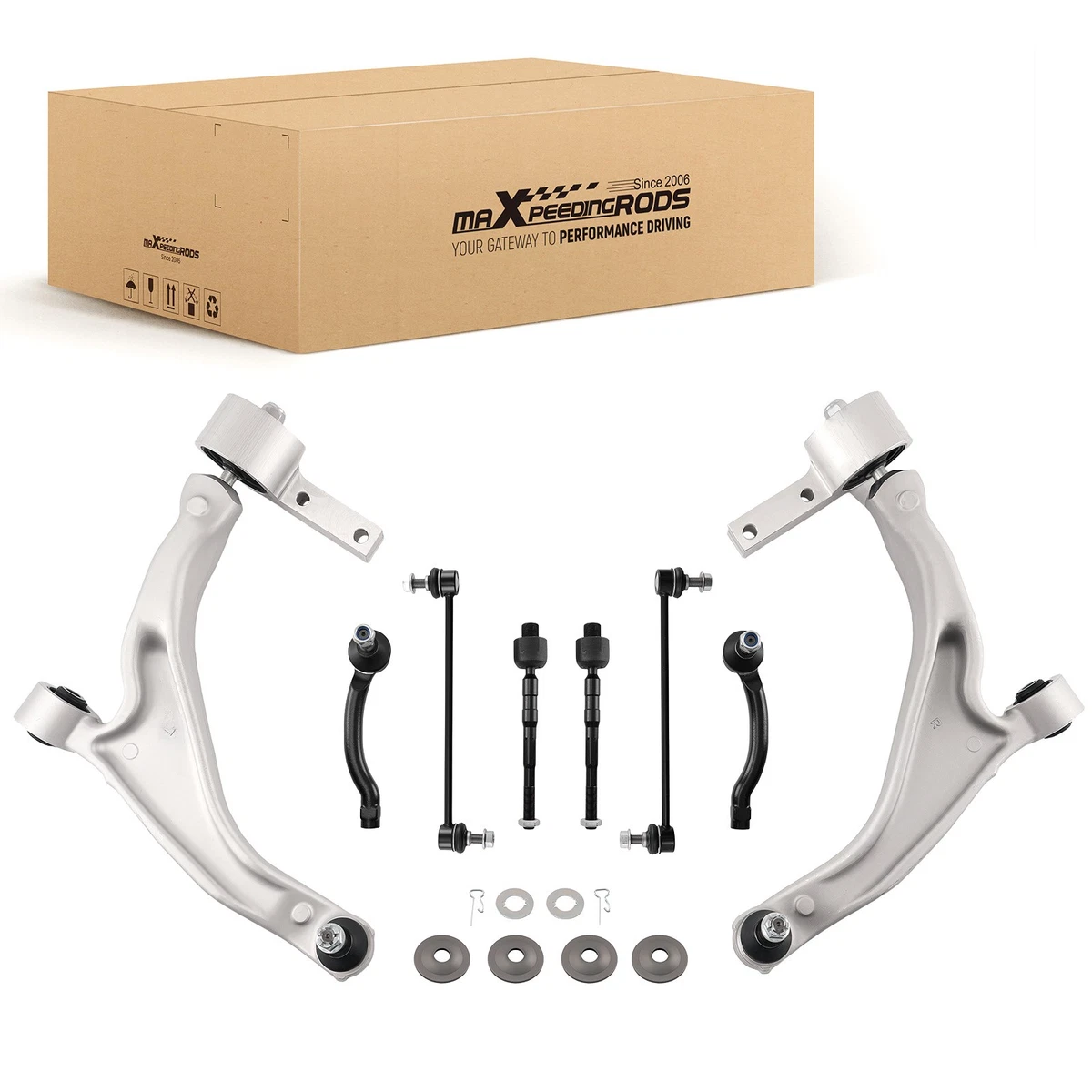 Kit De 6 Piezas: Barras Estabilizadoras Y Terminales De Dirección Internas/externas Para Honda Pilot 2009-2015