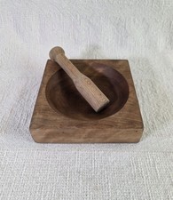 VTG Wood Dapping Block  Punch Jewelry Maker Doming Tool Metalwork Craft 7 6.5