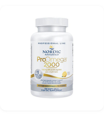 Nordic Naturals ProOmega 2000-D - Concentrated Omega-3s with Vitamin D3, 120 Ct